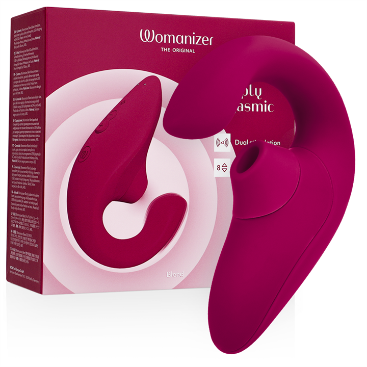 WOMANIZER - BLEND RABBIT VIBRATOR STIMULATOR VIBRANT PINK - D-245101