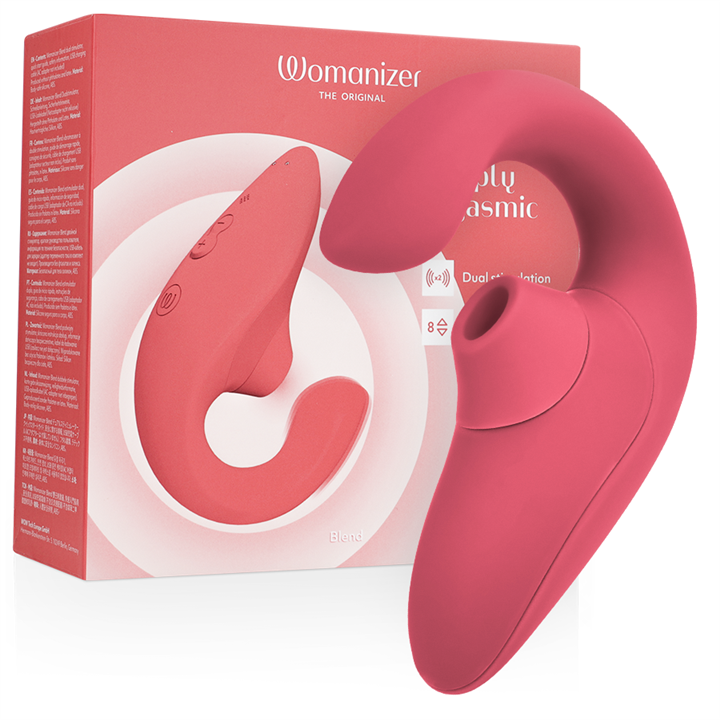 WOMANIZER - BLEND RABBIT VIBRATOR STIMULATOR VIBRANT ROSE - D-245102