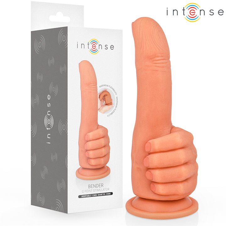 INTENSE - BENDER G-SPOT STIMULATOR FLEXIBLE HAND 11.3 CM - D-244709