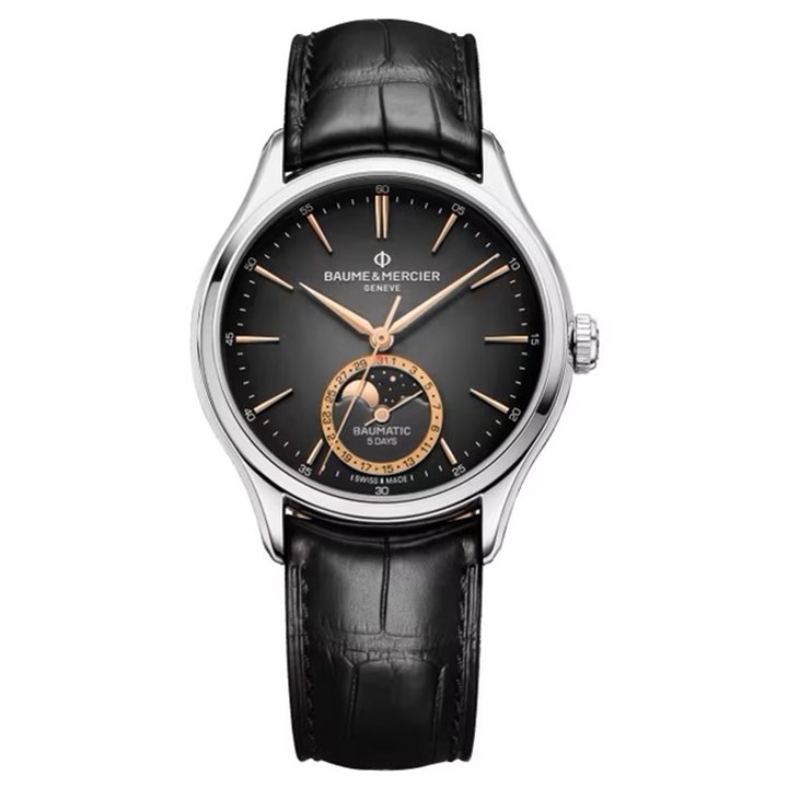 BAUME & MERCIER Mod. CLIFTON MOONPHASES, 5 DAYS POWER RESERVE - WW.MOA10758