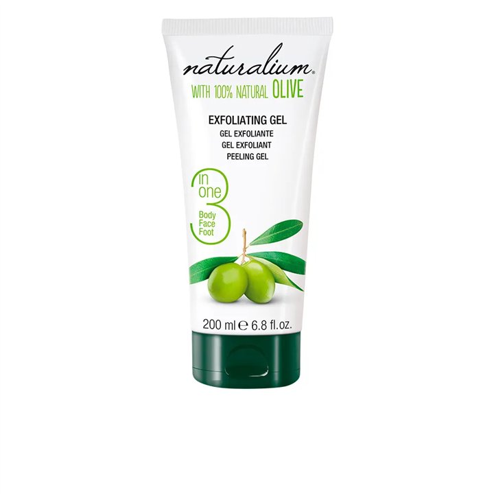 Naturalium Exfoliating Gel Natural Olive 200ml - unisex