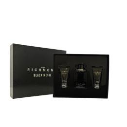 Set John Richmond: Black Metal, Natural, Cleansing, Shower Gel, 50 ml + Black Metal, Body Lotion, 50 ml + Black Metal, Eau De Pa