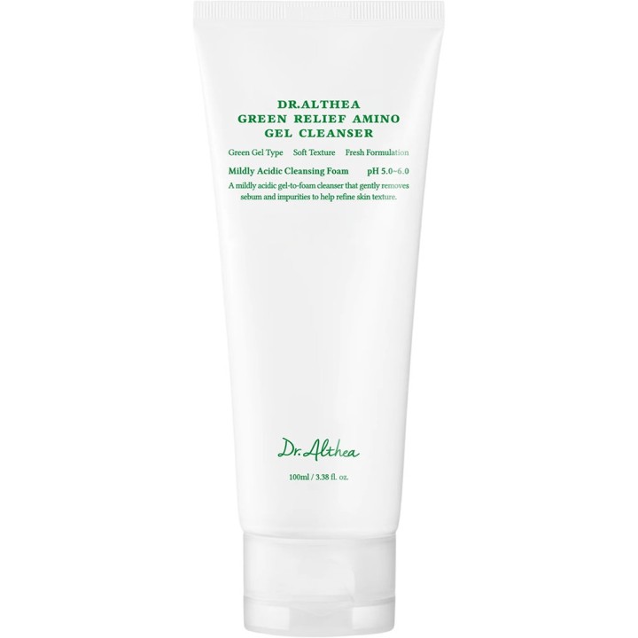 Dr. Althea, Green Relief Amino, Cleansing & Purifying, Cleansing Gel, For Face, 100 ml
