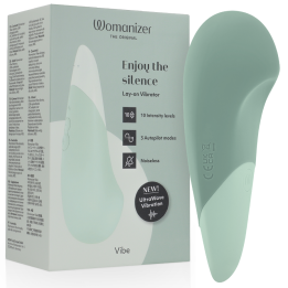 WOMANIZER - VIBE LAY-ON SILENT VIBRATOR SAGE - D-245106