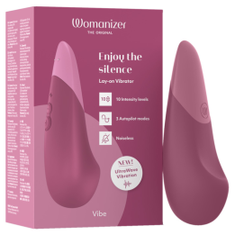WOMANIZER - VIBE LAY-ON SILENT VIBRATOR DUSKY PINK - D-245107