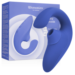 WOMANIZER - BLEND RABBIT VIBRATOR STIMULATOR VIBRANT BLUE - D-245100