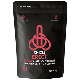 WUG ERECT – Functional chewing gum with Maca, Zinc and Vitamins to boost male energy and performance - D-228992