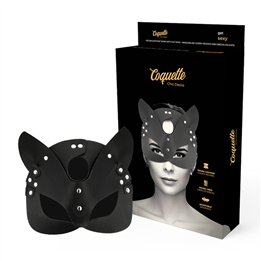 COQUETTE CHIC DESIRE - VEGAN LEATHER MASK WITH BUNNY EARS - D-226924