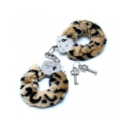 Police Cuffs with Soft Leopard Fur - R8101