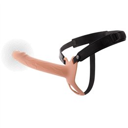 HIDDEN DESIRE - INFERNO VIBRATING PENIS SLEEVE STRAP-ON 20 CM - D-245555