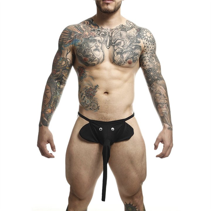 MOB - BLACK ELEPHANT THONG ONE SIZE - D-243542