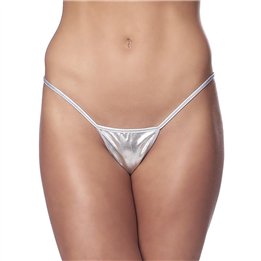 Micro Thong Silver Plated One Size - R1521