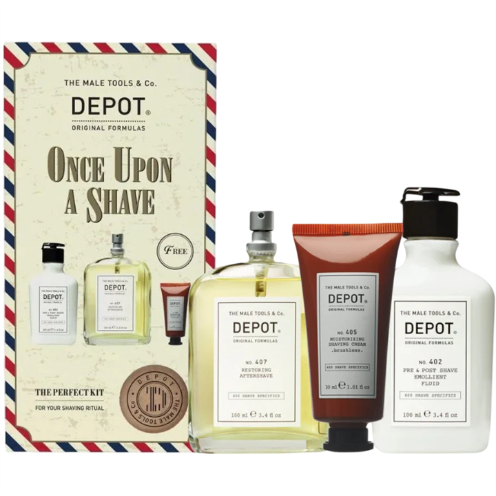 Set Depot: 400 Shave Specifics No. 402, Essential Oils, Soothing, Pre & Post Shaving Fluid, 100 ml + 400 Shave Specifics No. 405
