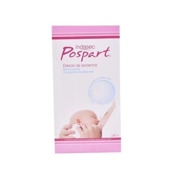 Indasec Pospart Nursing Pads 30 Units - unisex - Teknashop Ltd