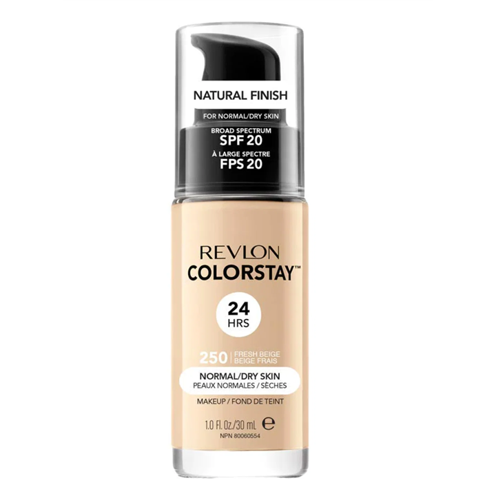 Revlon, Colorstay, Liquid Foundation, 250, Fresh Beige, SPF 20, 30 ml