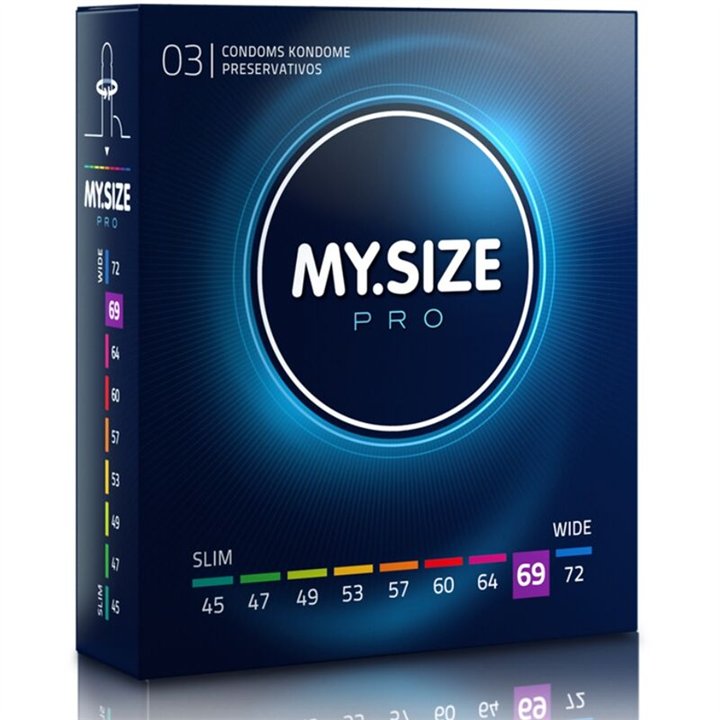 MY SIZE - PRO CONDOMS 69 MM 3 UNITS - D-228876