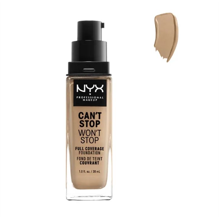 Nyx Can´t Stop Won´t Stop Full Coverage Foundation Soft Beige 30ml - unisex