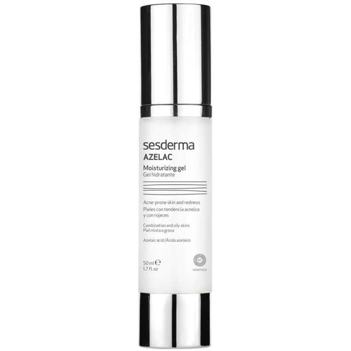 Sesderma, Azelac, Hydrating & Soothing, Day & Night, Gel, For Face & For Neck, 50 ml