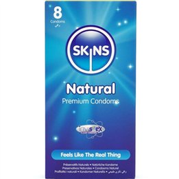 SKINS - NATURAL PREMIUM CONDOMS PACK 8 - D-244408 - Teknashop Ltd