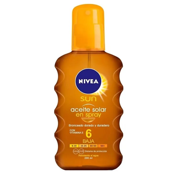Nivea Sun Oil Spray Spf 6 200ml - unisex