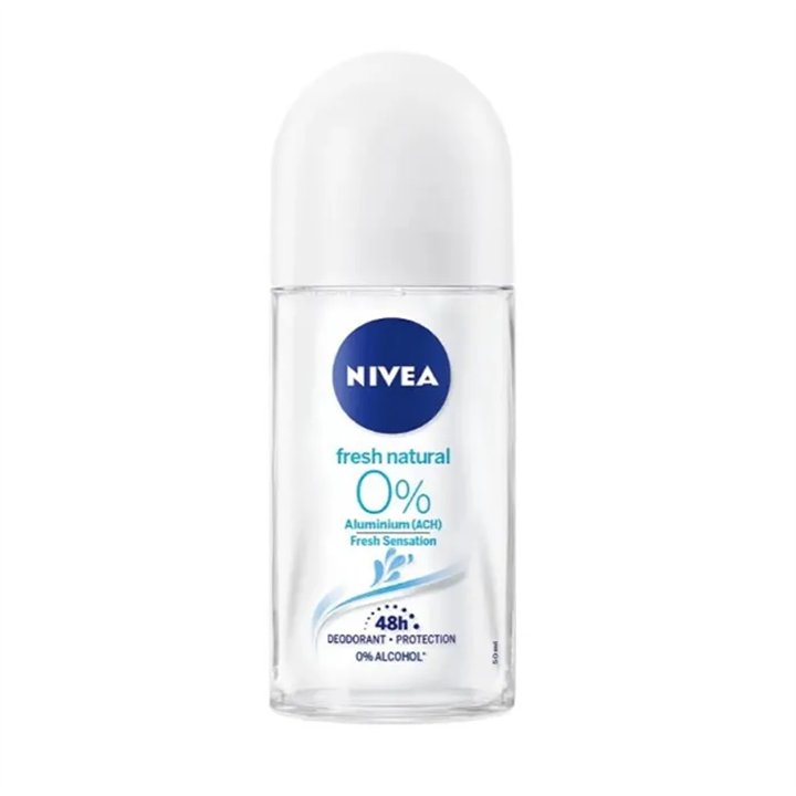 Nivea Fresh Natural 0% Roll On Deodorant 50ml - unisex - Teknashop Ltd