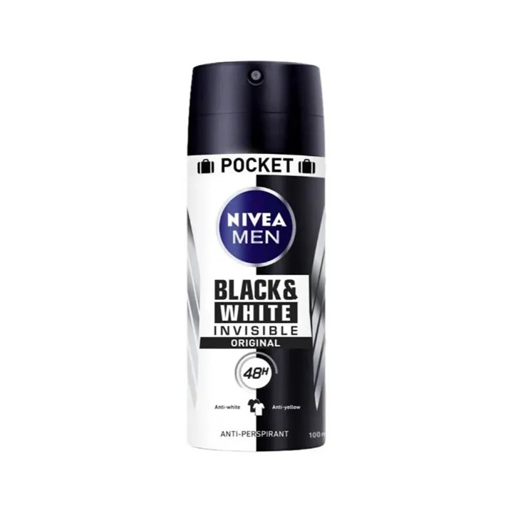 Nivea Men Black & White Invisible Original Deodorant Spray 100ml - unisex - Teknashop Ltd