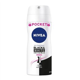 Nivea Black & White Invisible Original Deodorant Spray 100ml - unisex - Teknashop Ltd