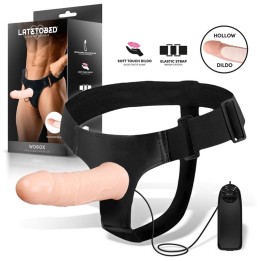Wobox Detachable Strap-On with Hollow Dildo, Vibration and Remote Control - LT-746