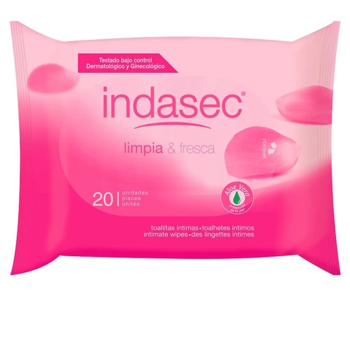Indasec Clean And Fresh Intimate Wipes 20 Units  - unisex - Teknashop Ltd