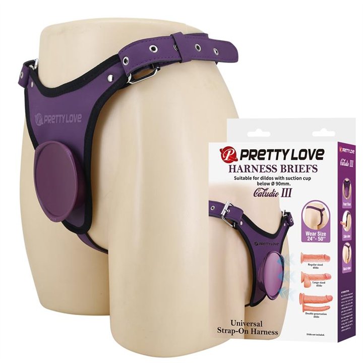 Caludio III Universal StrapOn Harness Purple - BW-022107-2