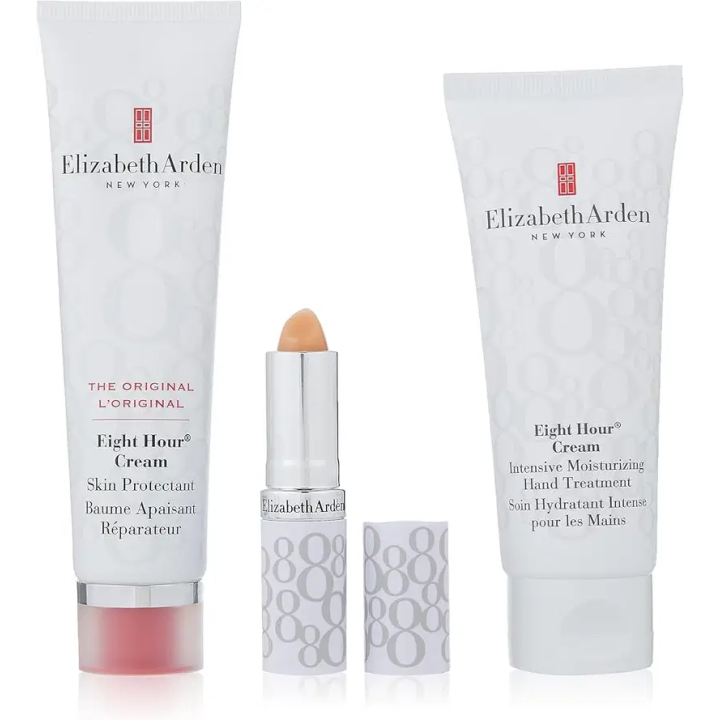 Set Elizabeth Arden: Eight Hour, Intense Moisture, Hand Cream, 30 ml + Eight Hour, Protective, Cream, For Face, 50 ml + Eight Ho