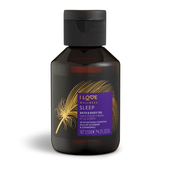I Love, Wellness Sleep, Vitamin E, Hydra-Nourishing, Lavender, Body Oil, 125 ml