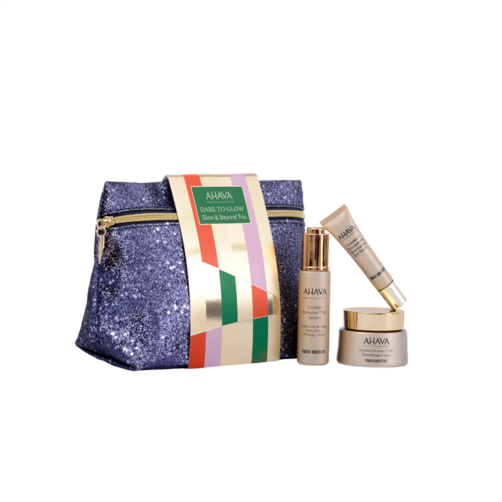 Glow & Behold Trio Set Ahava: Crystal Osmoter X6, Smoothing, Cream, For Face, 50 ml + Osmoter Concetrate, Illuminating, Eye Seru