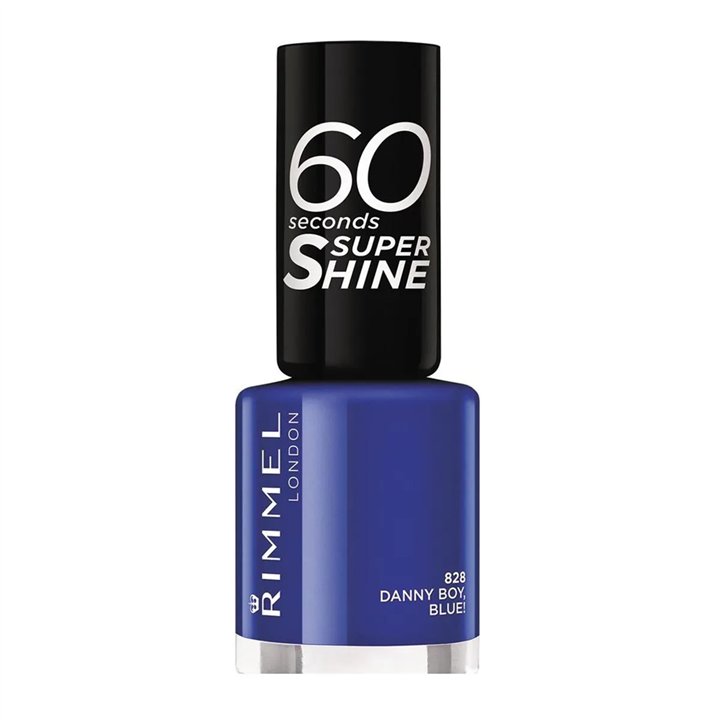 Rimmel London 60 Seconds Super Shine Nail Lacquer 828 Danny Boy Blue  - unisex