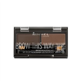 Rimmel Brow This Way Eyebrow Sculpting Kit 003 Dark Brown - unisex