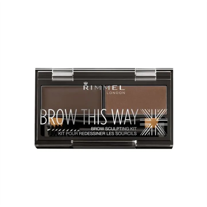 Rimmel Brow This Way Eyebrow Sculpting Kit 003 Dark Brown - unisex