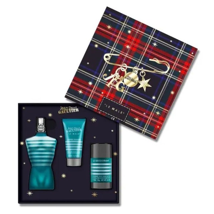 Jean Paul Gaultier Le Male Eau De Toilette Spray 125ml Set 3 Pieces - man