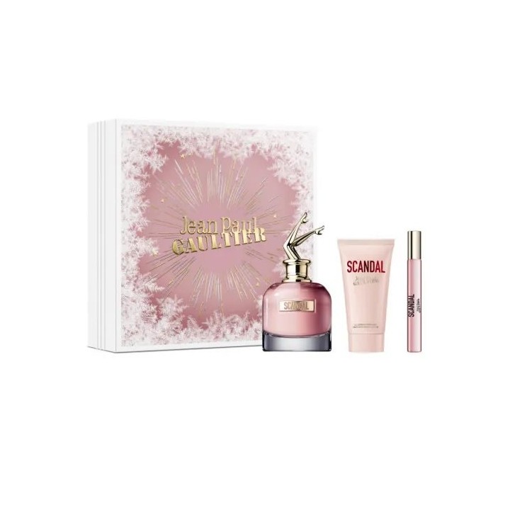 Jean Paul Gaultier Scandal Eau De Perfume Spray 80ml Set 3 Pieces Christmas 2023 - woman