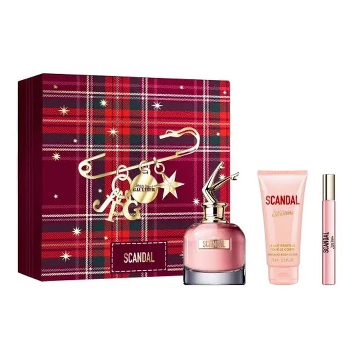 Jean Paul Gaultier Scandal Eau De Perfume Spray 80ml Set 3 Pieces - woman