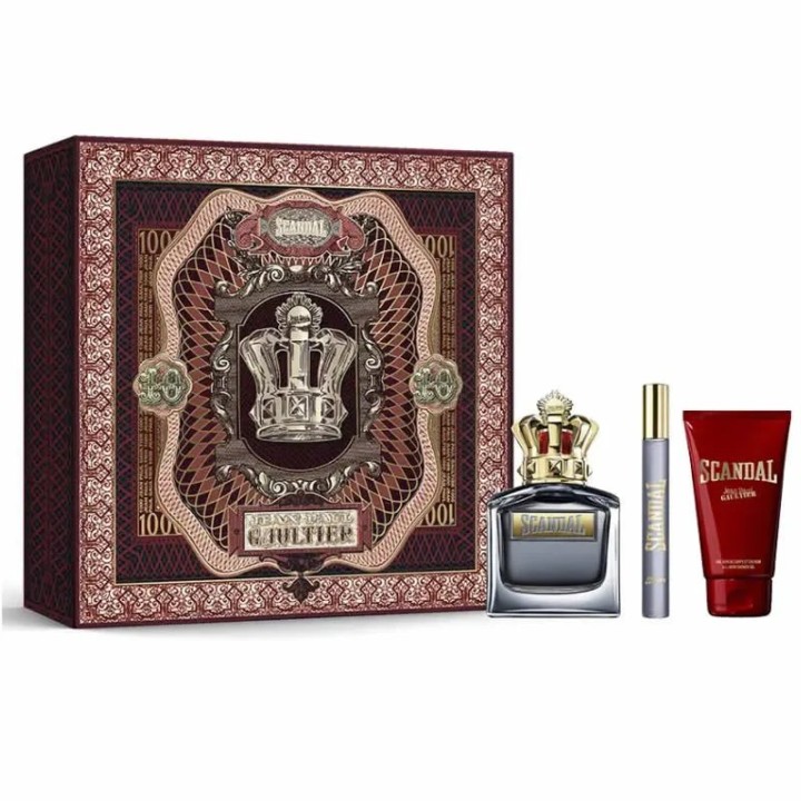 Jean Paul Gaultier Scandal For Him Eau De Toilette Spray 100ml Set 3 Pieces - unisex
