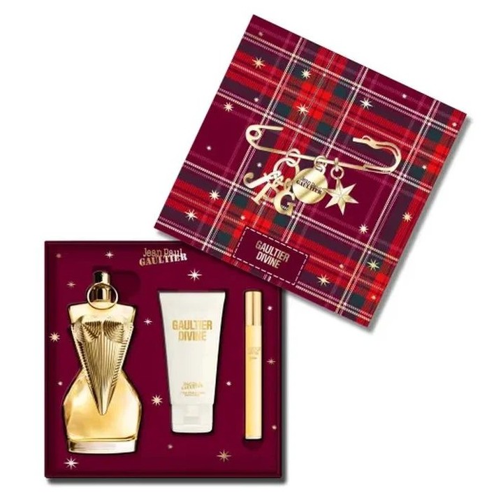 Jean Paul Gaultier Divine Eau De Perfume Spray 100ml Set 3 Pieces - woman
