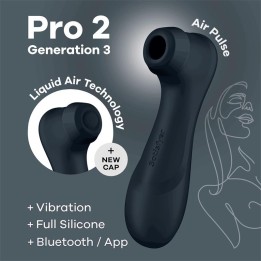 Pro 2 Gen 3 Liquid Air Technology Suction and Vibration App Connect Black - 4061504051857 - Teknashop Ltd