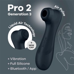 Pro 2 Gen 3 Liquid Air Technology Suction and Vibration App Connect Black - 4061504051857