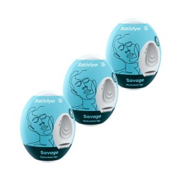 Set 3 Masturbator Egg Savage Model - 4049369043484