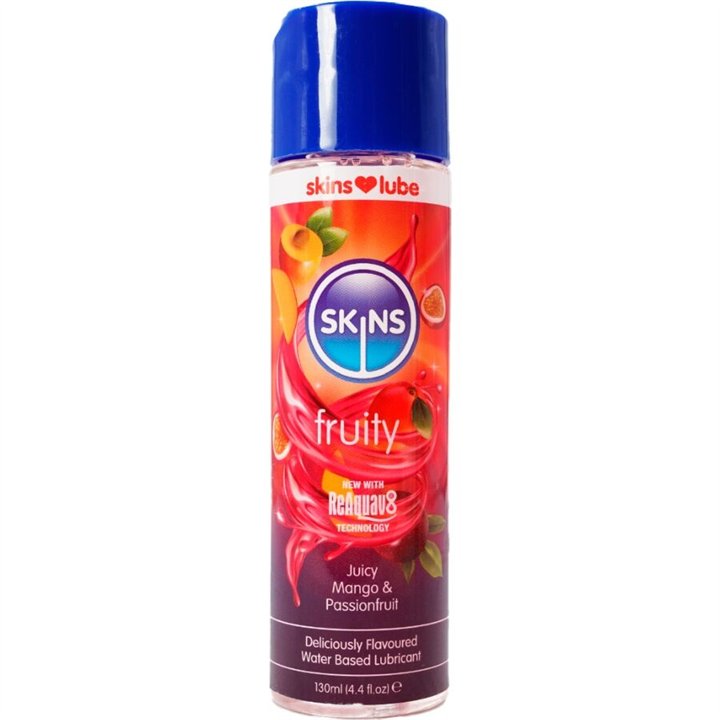 SKINS - FRUITY WATER-BASED LUBRICANT MANGO & PASSION FRUIT 130 ML - D-244874 - Teknashop Ltd