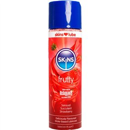 SKINS - FRUITY WATER-BASED LUBRICANT STRAWBERRY 130 ML - D-244875