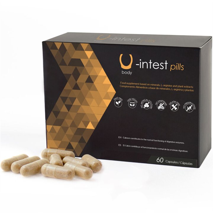 500 COSMETICS -U-INTEST CAPSULES TO PREVENT HEMORRHOIDS - 60 CAPSULES - D-241581 - Teknashop Ltd