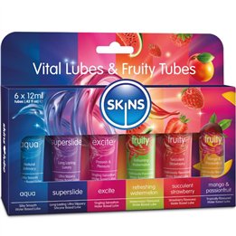 SKINS - VITAL & FRUITY LUBES KIT LUBRICANTS 6 x 12 ML - D-244885