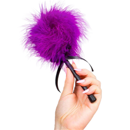 SECRETPLAY - PINK PURPLE MARABOU DUSTER - D-216320