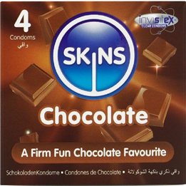 SKINS - CHOCOLATE PREMIUM CONDOMS PACK 4 - D-244418